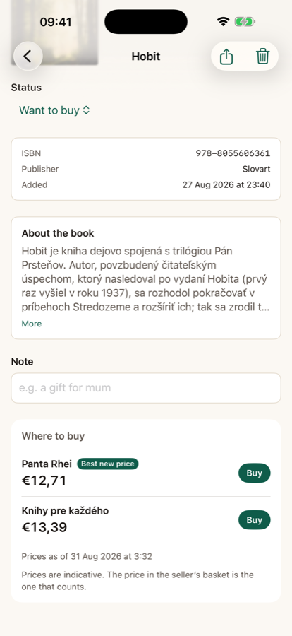 Other editions of the same book, with prices